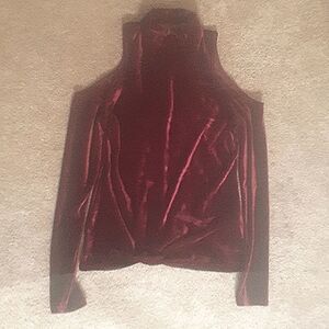 Marron small forever 21 velor shirt